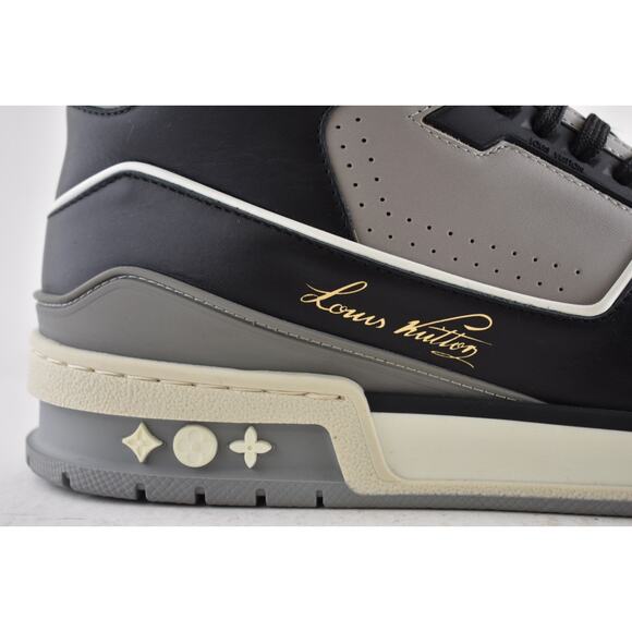 Louis Vuitton LV Trainer Sneaker Boot Black High Top Advanced Tech UK 8 US 9 10 - Picture 5 of 16